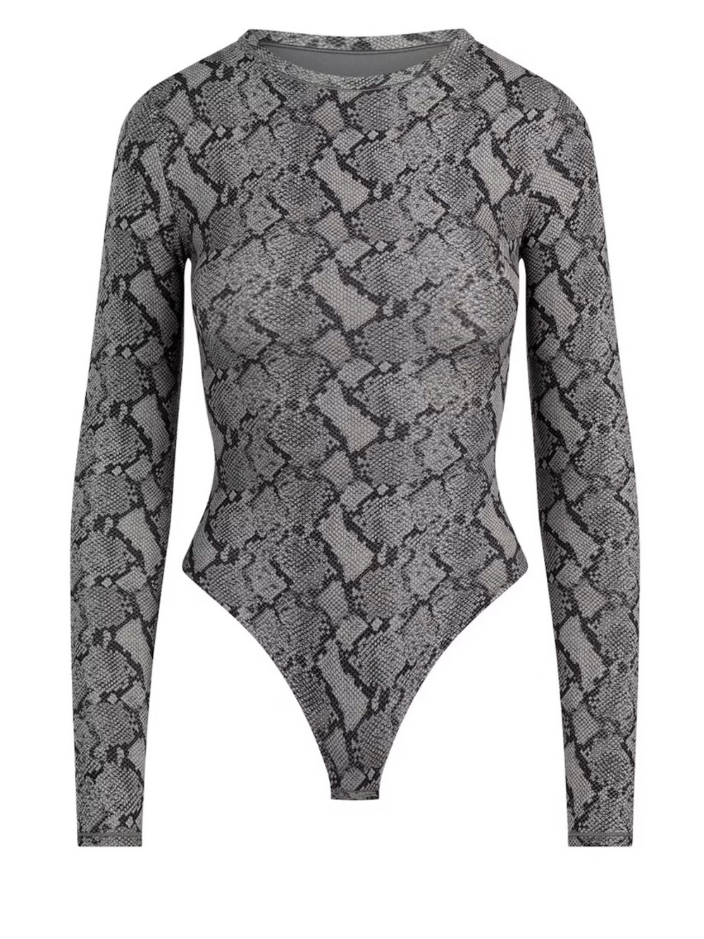 New SKIMS Fits everybody l ng sleeve bodysuit in Shadow Snake print size Medium